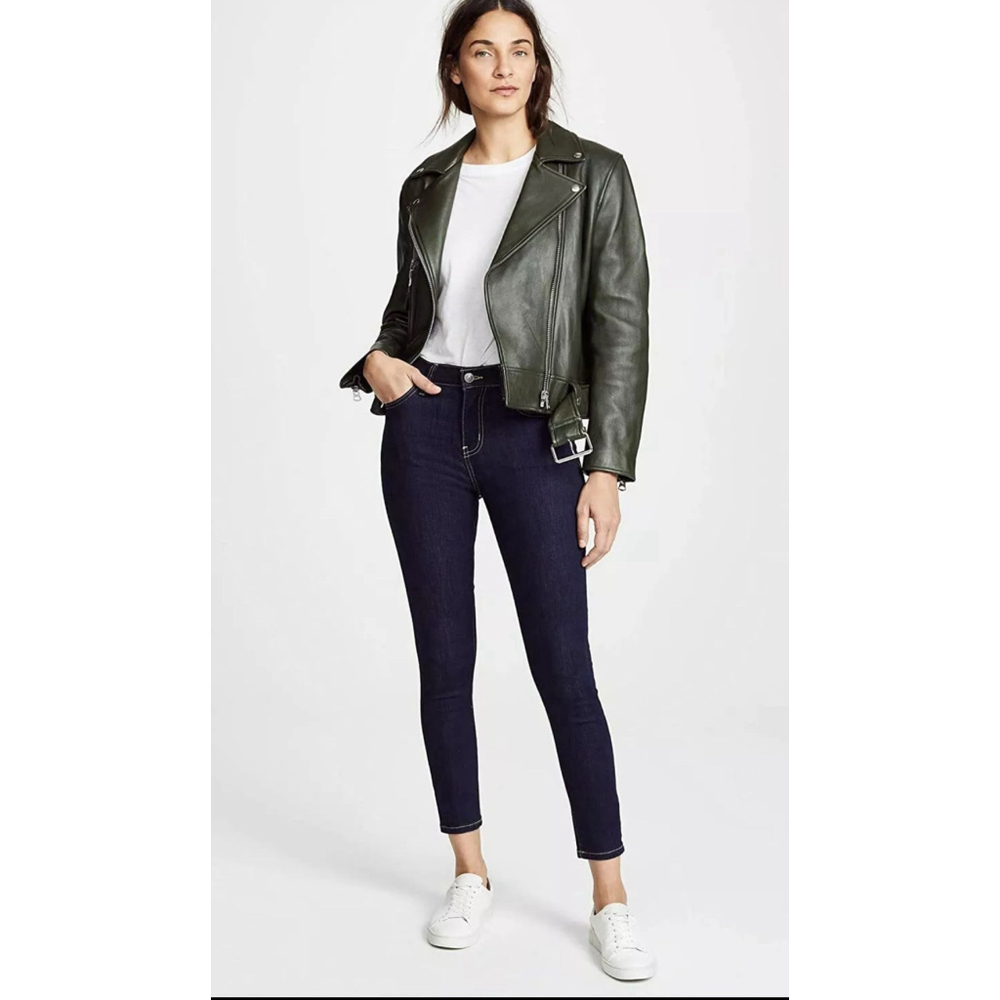 Current/Elliott The High Waist Stiletto‎ Skinny Jeans Dark Wash Size 25 NWT
